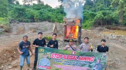 Polres Solok Selatan Musnahkan Peralatan Tambang Ilegal di Lokasi Ekstrem