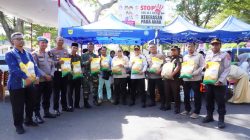 Polres Tanah Datar Bersama Bulog Gelar Pasar Murah, Ribuan Warga Antusias Serbu Sembako Harga Terjangkau