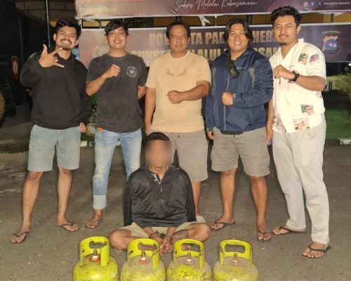 Tim Klewang Polresta Padang Tangkap RM Alias Bogal, Pencuri Tabung Gas Elpiji di Warung Lontong