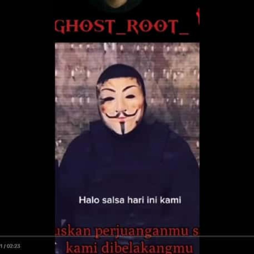 Anonymous Indonesia Melindungi Data Salsa Erwina
