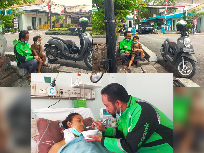 Ayah Ojol Harus Bawa Anak Kerja Sambil Temani Istri Kritis di RS