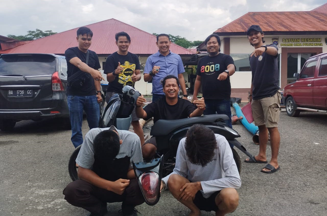 Dua Pelajar Bukittinggi Ditangkap Usai Curi Motor di Objek Wisata Lubuak Bulan