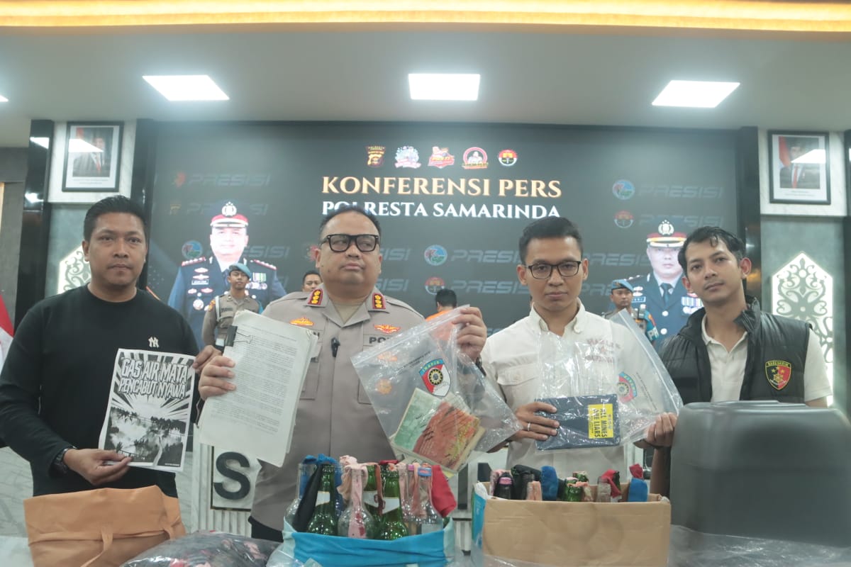 Otak Perencana Bom Molotov di Samarinda Ditangkap, Rencana Ricuh 1 September Gagal