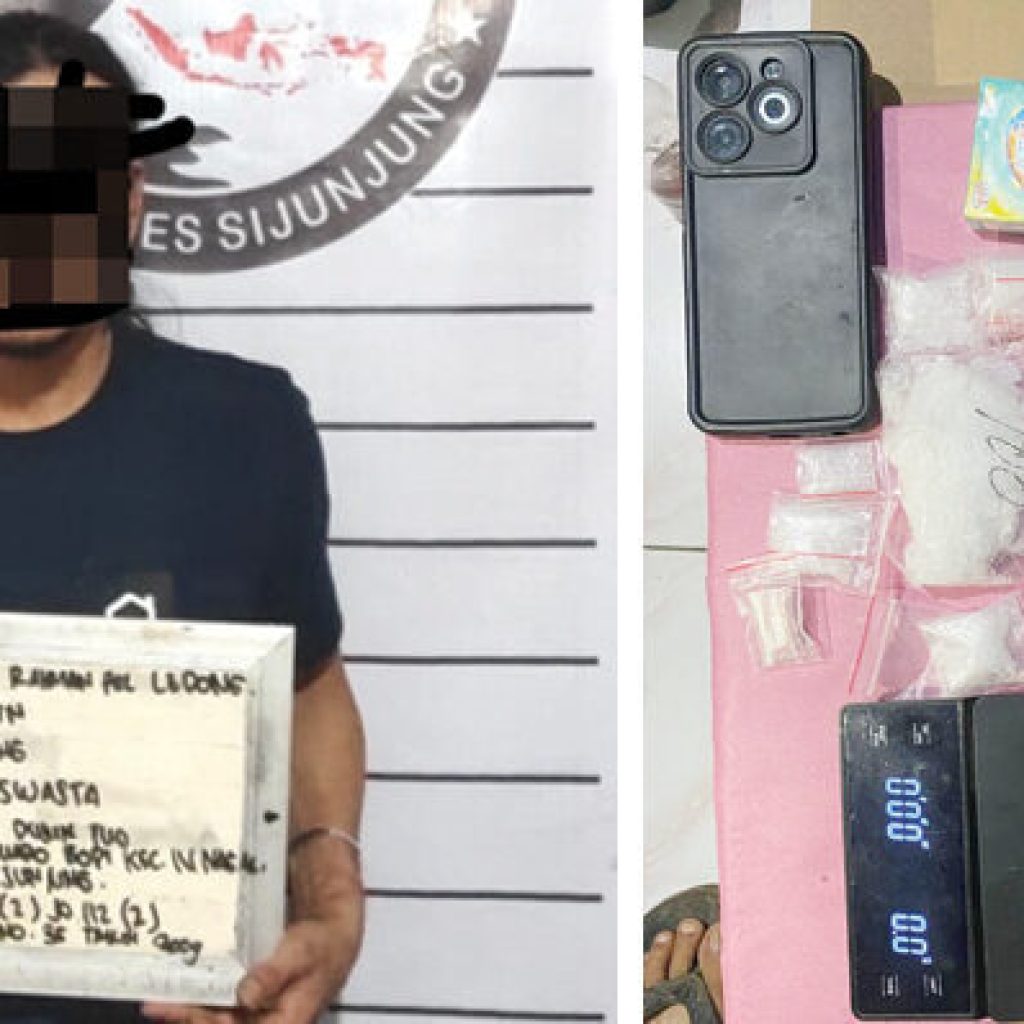 Penangkapan Spektakuler: Pengedar Sabu di Sijunjung Terciduk dengan 76 Gram Narkoba