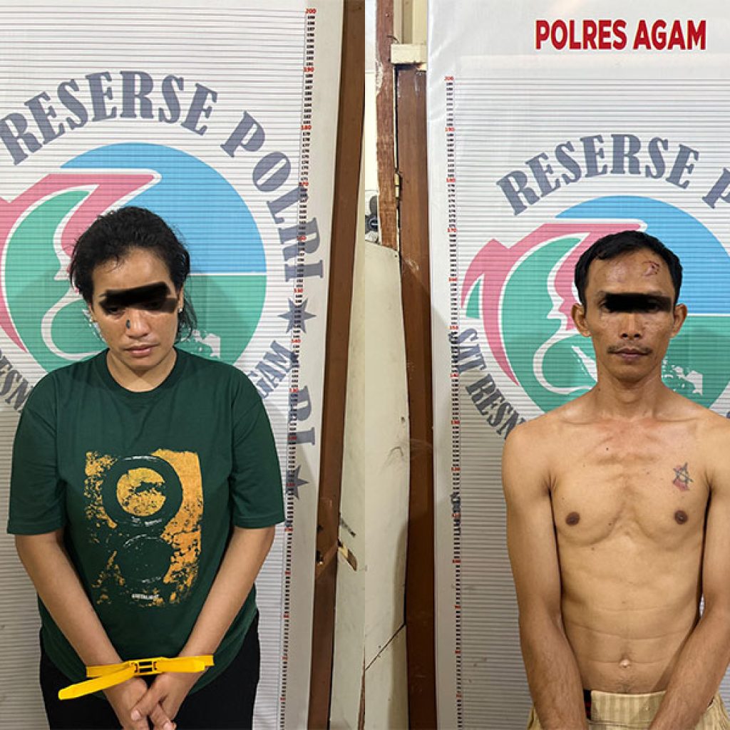 Satresnarkoba Polres Agam Tangkap Dua Tersangka Narkoba di Lubukbasung