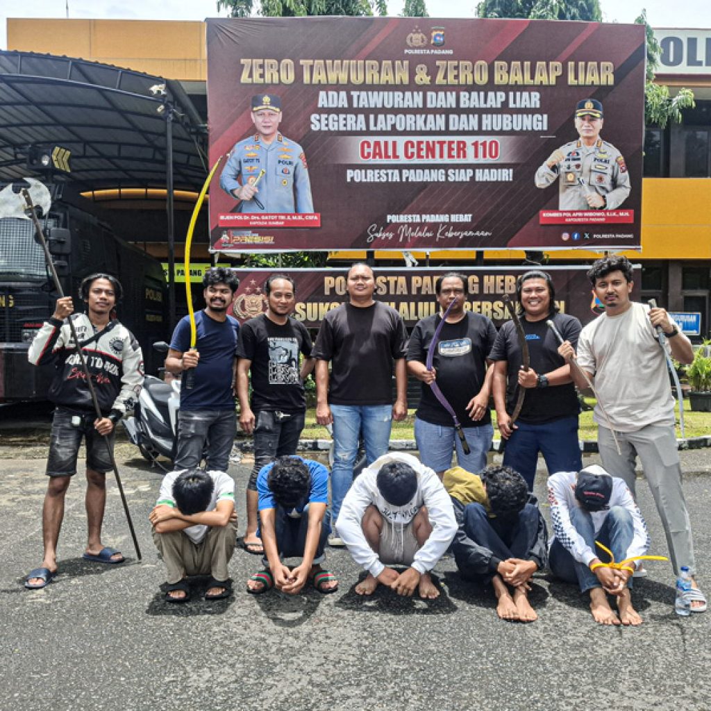 Tawuran Maut di Padang Renggut Nyawa Remaja, 5 Pelaku Ditangkap