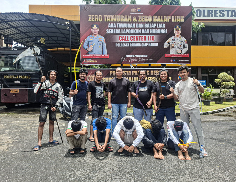 Tawuran Maut di Padang Renggut Nyawa Remaja, 5 Pelaku Ditangkap