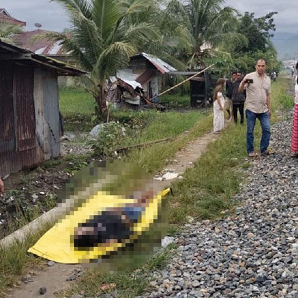 Tragedi Rel Kereta Api di Padangpariaman, Pria Beristri Tewas, Janda Luka Parah