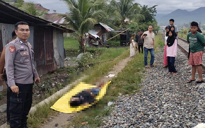 Tragedi Rel Kereta Api di Padangpariaman, Pria Beristri Tewas, Janda Luka Parah