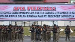 Pengamanan Ketat Freeport 100 Personel Brimob Polri Sultra Dikerahkan Hadapi Peningkatan Ancaman