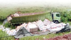 Truk Kertas HVS Terguling di Jurang Sumbar-Riau, Sopir Selamat!