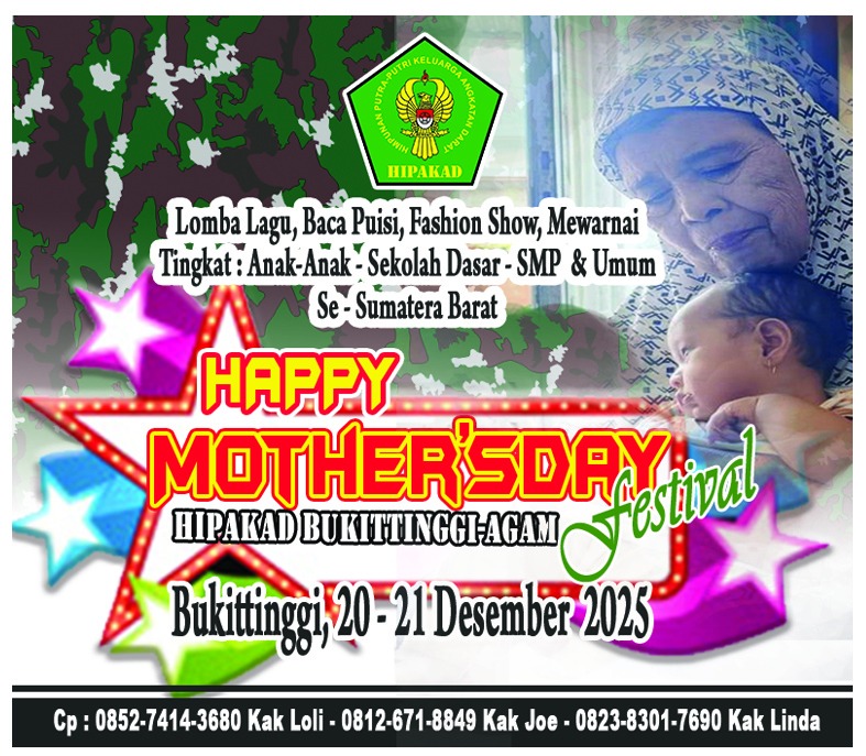 HIPAKAD Bukittinggi-Agam Kembali Gelar Festival Hari Ibu ke-4, Meriahkan Akhir Tahun 2025