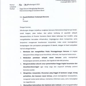 Keputusan Mendesak! Gubernur Sumbar Kirim Surat Khusus untuk Percepatan Penanganan Bencana