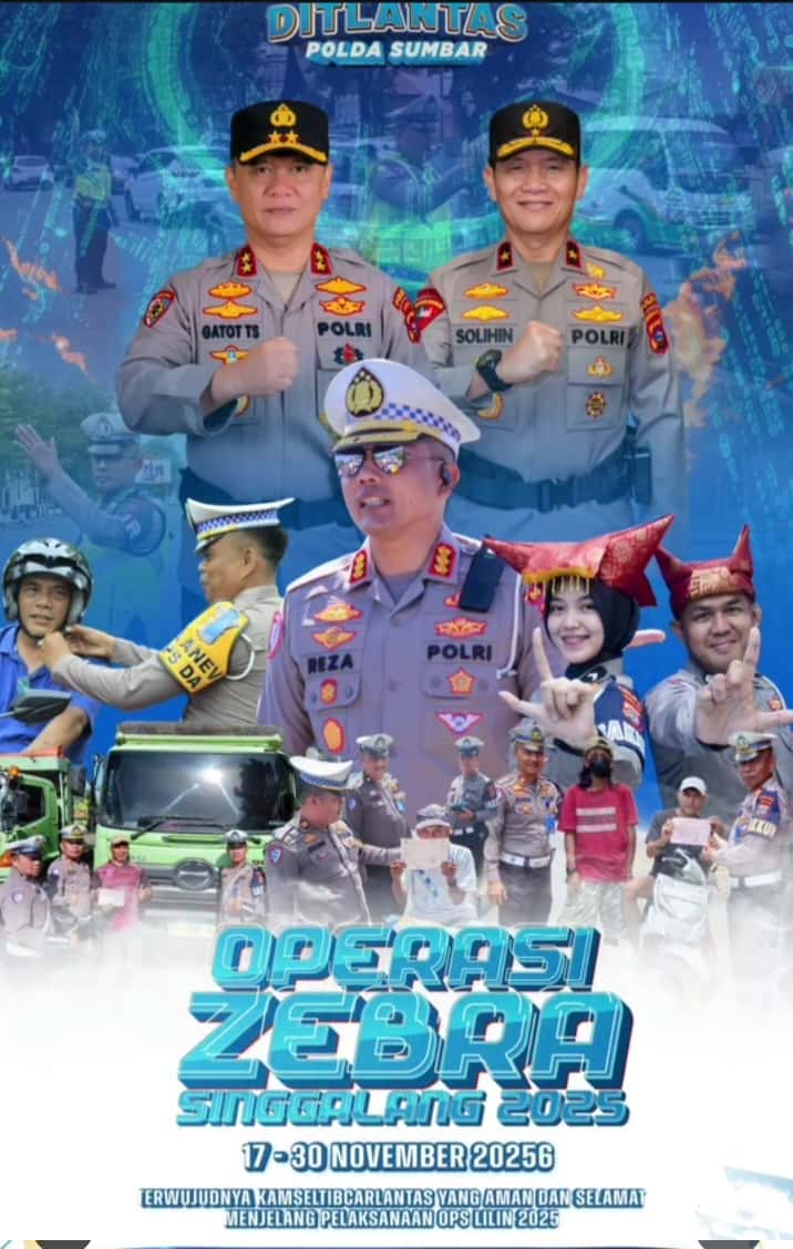 Operasi Zebra Singgalang 2025 Dimulai, Kapolda Sumbar Tegaskan Keselamatan Jadi Prioritas Utama