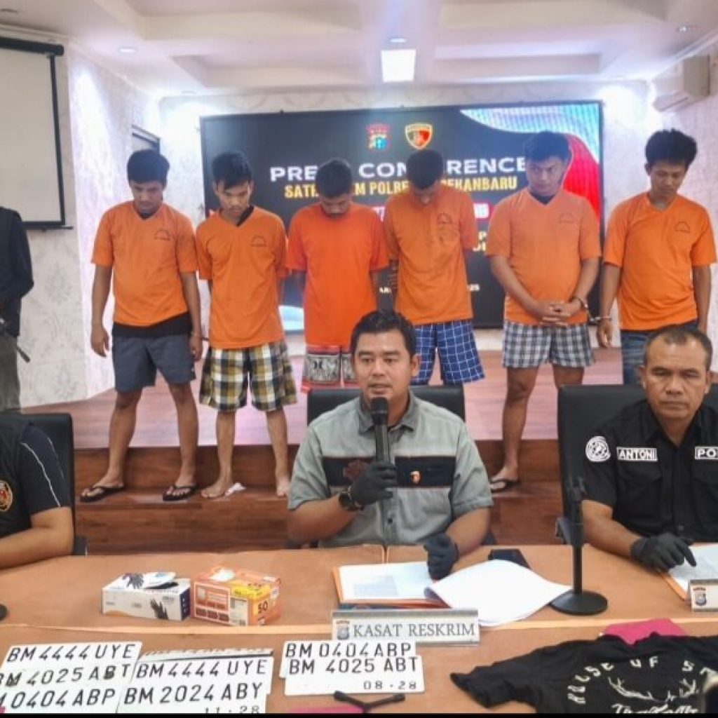 TERBONGKAR! Sindikat Ranmor 28 TKP Pekanbaru Dilumpuhkan, Otak Pelaku Dihadiahi Timah Panas