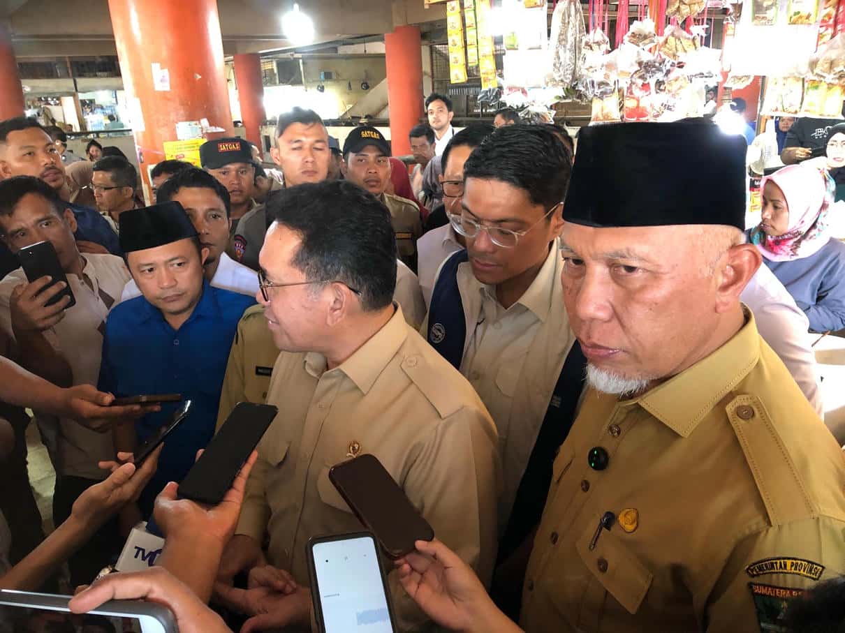 Waspada Nataru, Stabilitas Harga Pasar Raya Padang Mendapat Pujian Khusus dari Menteri Perdagangan