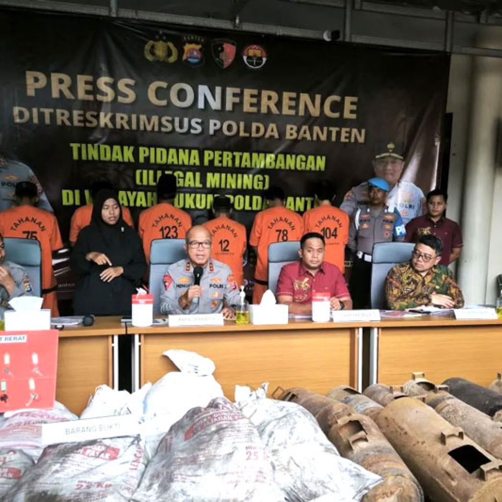 10 Kasus Penambangan Ilegal Banten Terbongkar, Kerugian Belasan Miliar