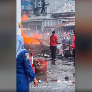 Avanza Hangus Dekat SPBU Bukittinggi Diduga Melangsir BBM, Mesin Pompa Rusak