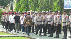 Bupati Pasbar Hadiri Apel Operasi Lilin 2025, Pengamanan Nataru Diperketat