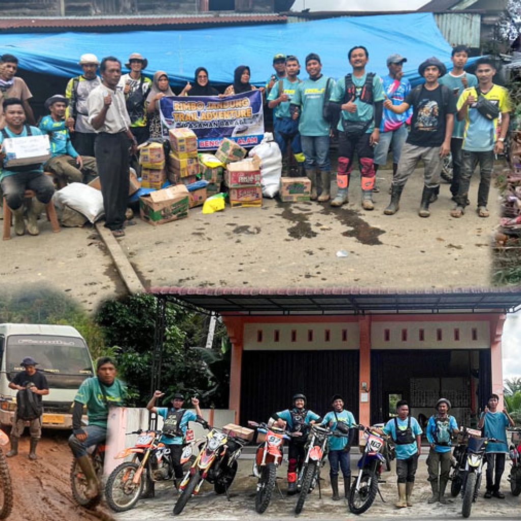 Komunitas Rimbo Jandung Trail Adventure Salurkan Bantuan ke Warga Talu Terdampak Banjir dan Longsor