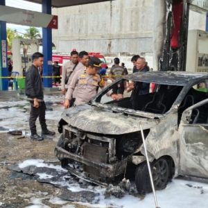 Mobil Tangki Modifikasi Terbakar Hebat di SPBU Talang Pantai, Kerugian Capai Setengah Miliar Rupiah!
