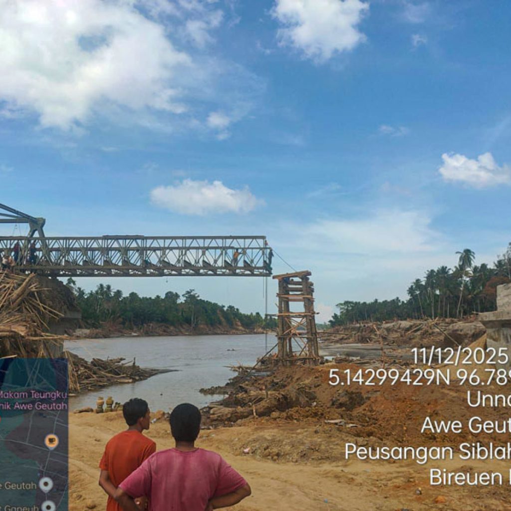 Progres Jembatan Bailey di Aceh Capai 85 Persen, Akses Bireuen–Lhokseumawe Segera Pulih
