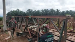 TNI Kebut Empat Jembatan Bailey di Sumbar