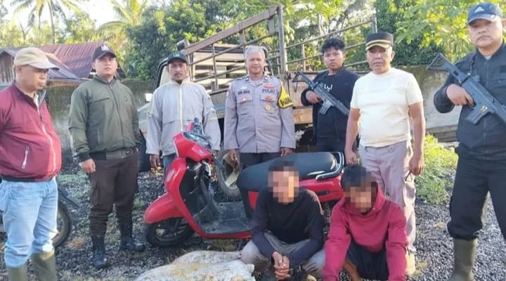 Patroli Dini Hari Polres Pessel Gagalkan Pencurian Sawit di PT Incasi Raya
