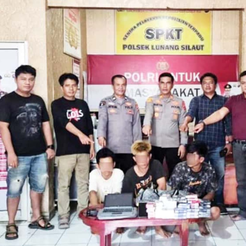 Polisi Tangkap Tiga Buruh Sawit Diduga Pembobol Rumah Kosong dan Kotak Amal di Lunang Silaut