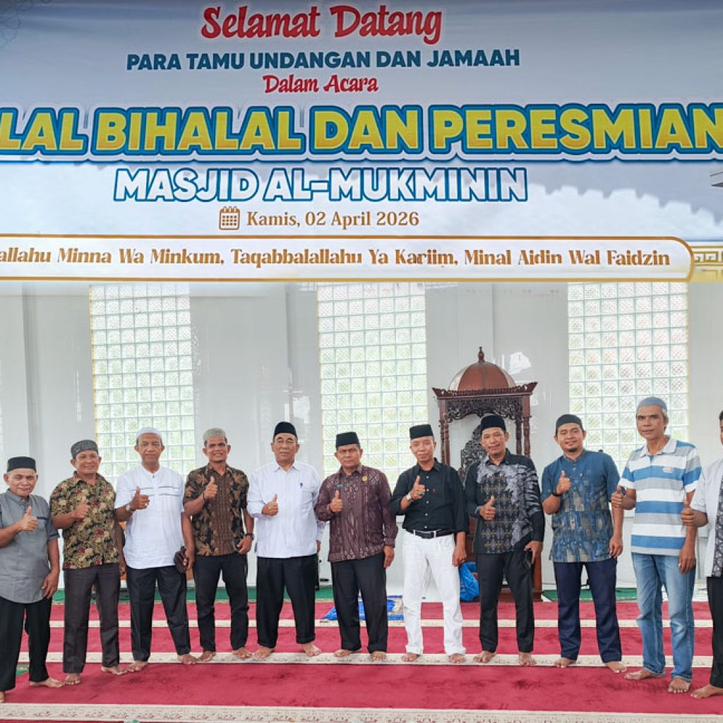 Halal Bihalal dan Peresmian Masjid Al-Mu’minin Pasaman Baru Berlangsung Khidmat, Jadi Simbol Persatuan Warga