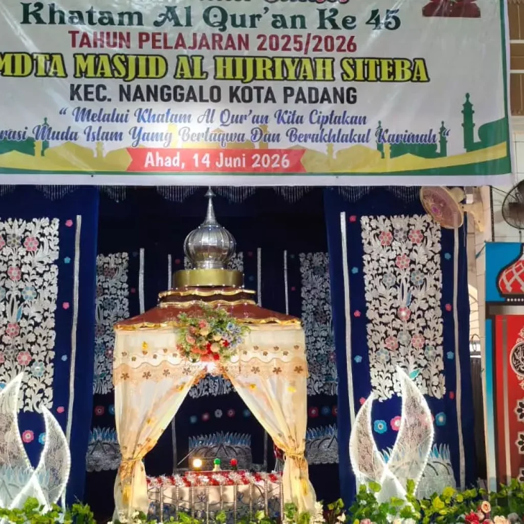 Khatam Al-Qur’an ke-45 MDTA Masjid Al Hijriyah Siteba Padang 2026