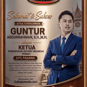 Guntur Abdurrahman Nahkodai DPC PERADI Padang, Era Baru Penguatan Profesi Advokat Dimulai