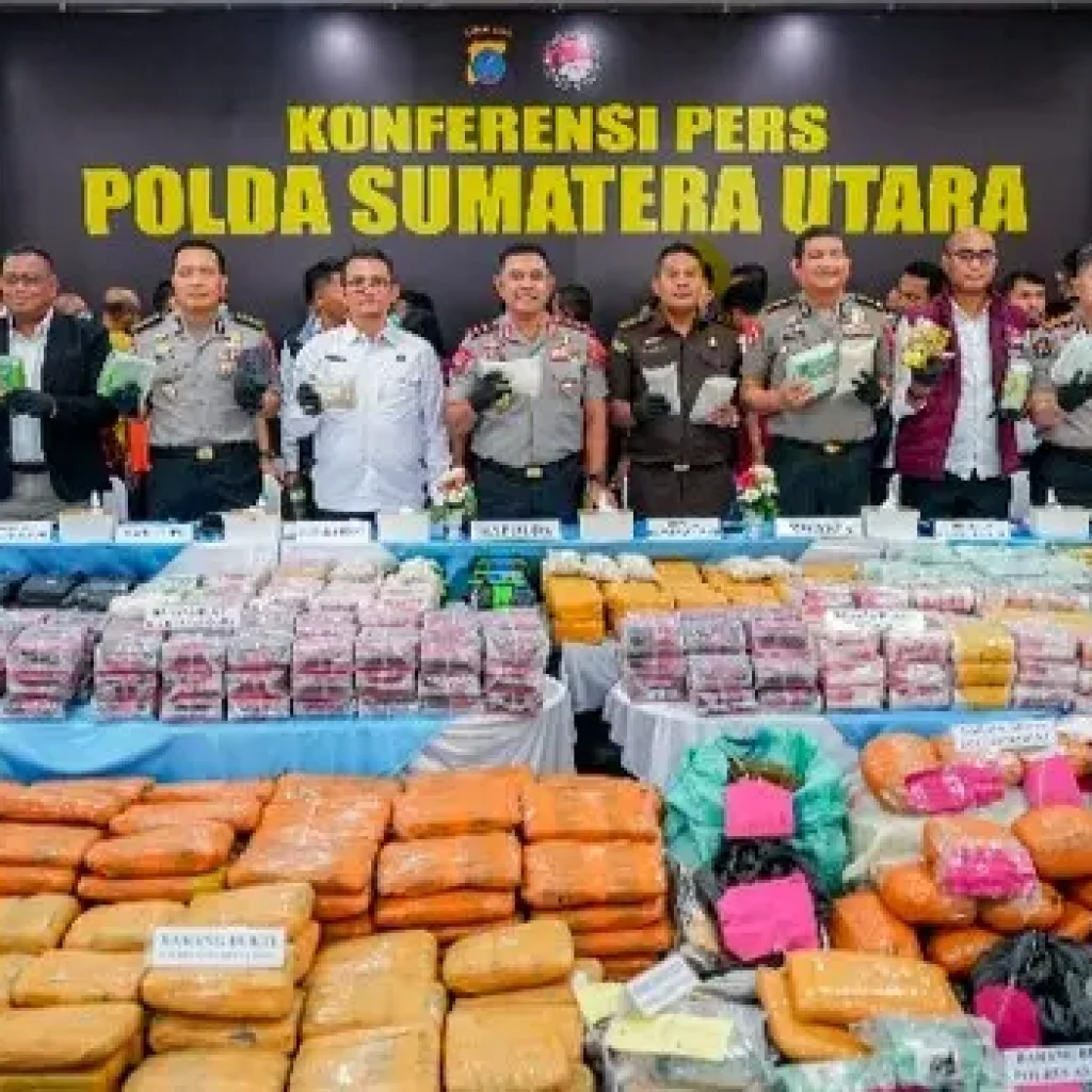 3.865 Kasus Narkoba di Sumut Terungkap dalam Enam Bulan, Polisi Amankan 4.628 Tersangka