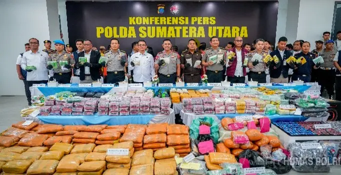 3.865 Kasus Narkoba di Sumut Terungkap dalam Enam Bulan, Polisi Amankan 4.628 Tersangka