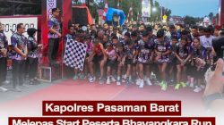 Bhayangkara Run Road To Police Women Run 2026 Meriah, Kapolres Pasaman Barat Lepas Ribuan Semangat Hidup Sehat
