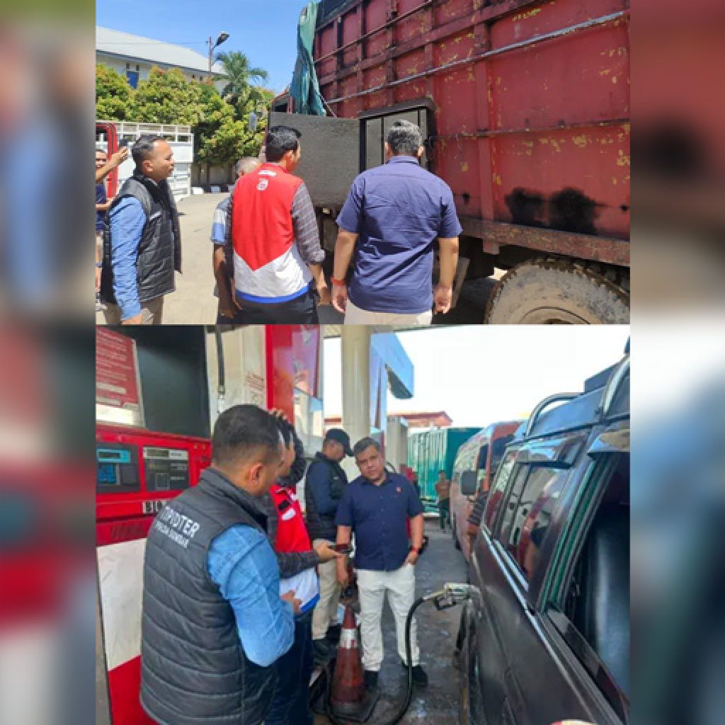Ditreskrimsus Polda Sumbar Sidak SPBU, Truk Modifikasi Pengangkut Solar Bersubsidi Diamankan di Padang