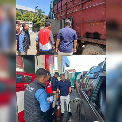 Ditreskrimsus Polda Sumbar Sidak SPBU, Truk Modifikasi Pengangkut Solar Bersubsidi Diamankan di Padang