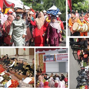 HUT Ke-33 Lubuk Basung Meriah dengan Arakan Jamba dan Makan Bajamba, Bupati Ajak Warga Perkuat Kolaborasi