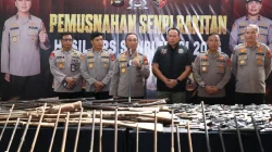 Polisi Musnahkan 397 Senjata Api Ilegal di Sumsel, Ratusan Senpi Diserahkan Warga