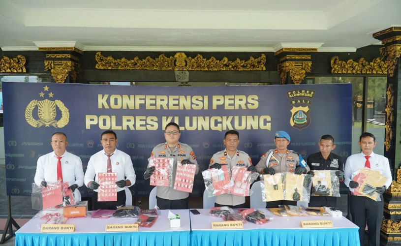 Polres Klungkung Tangkap Empat Pengedar Sabu dan Sita 195 Paket Narkotika