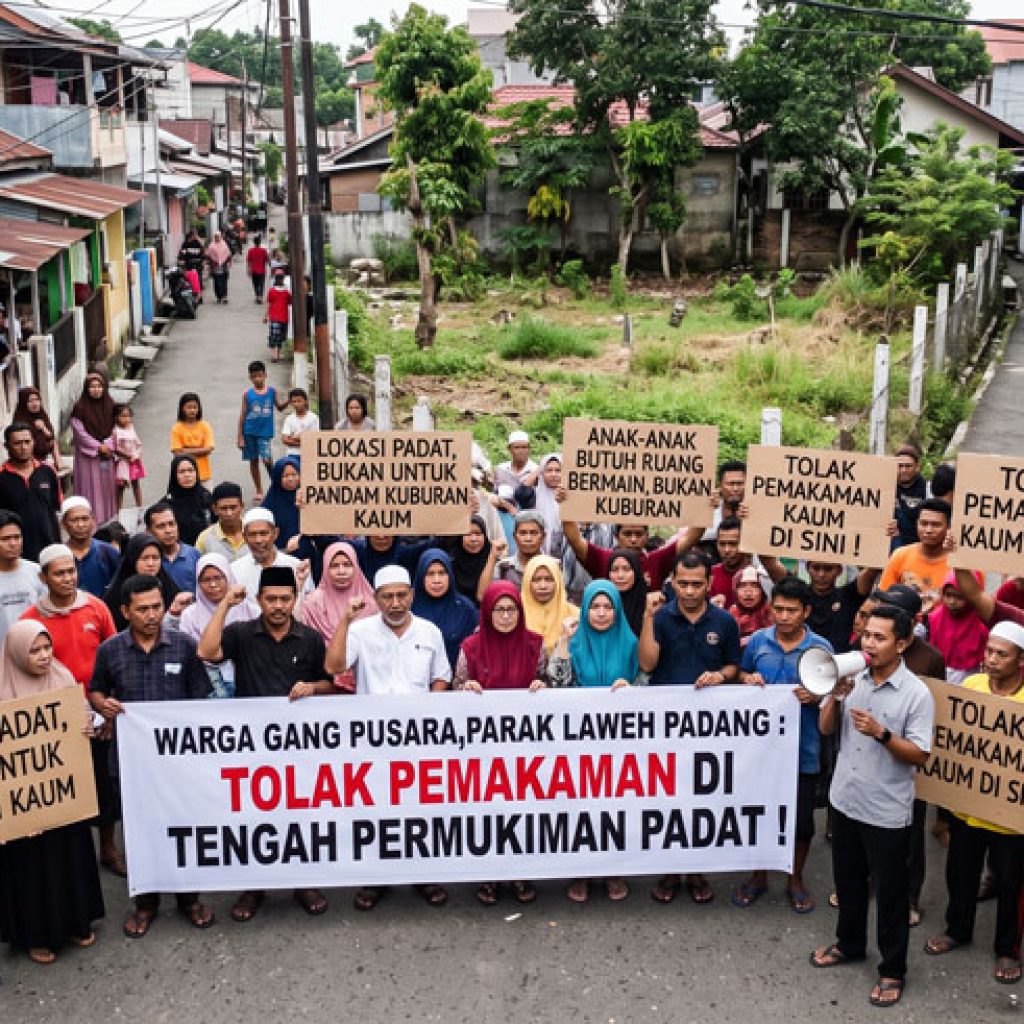 Puluhan Warga Parak Laweh Tolak Rencana Pemakaman di Tengah Permukiman Padat