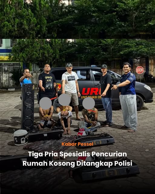 Spesialis Pencurian Kafe Kosong Ditangkap Polisi di Painan, Tiga Pelaku Dibekuk Tim Macan Kumbang