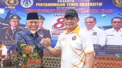 Tenis Eksekutif Resmi Dibuka Kapolda Sumbar, Gubernur Saksikan Laga Eksibisi yang Perkuat Sinergi