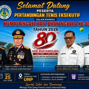 Turnamen Tenis Kapolda Sumbar Resmi Bergulir, 197 Peserta Ramaikan Hari Bhayangkara ke-80