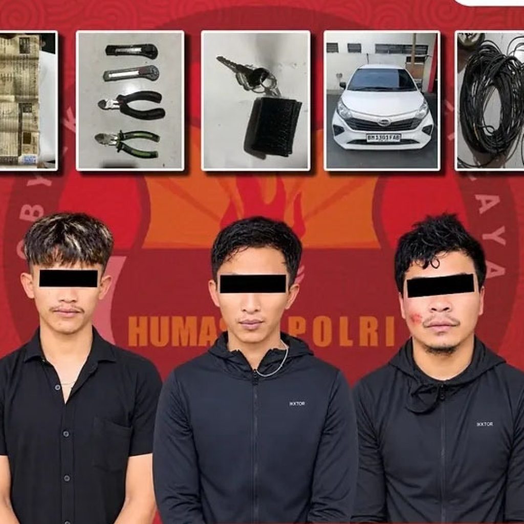 Curi Kabel Tower di Payakumbuh, 3 Pria dari Riau Digagalkan Warga