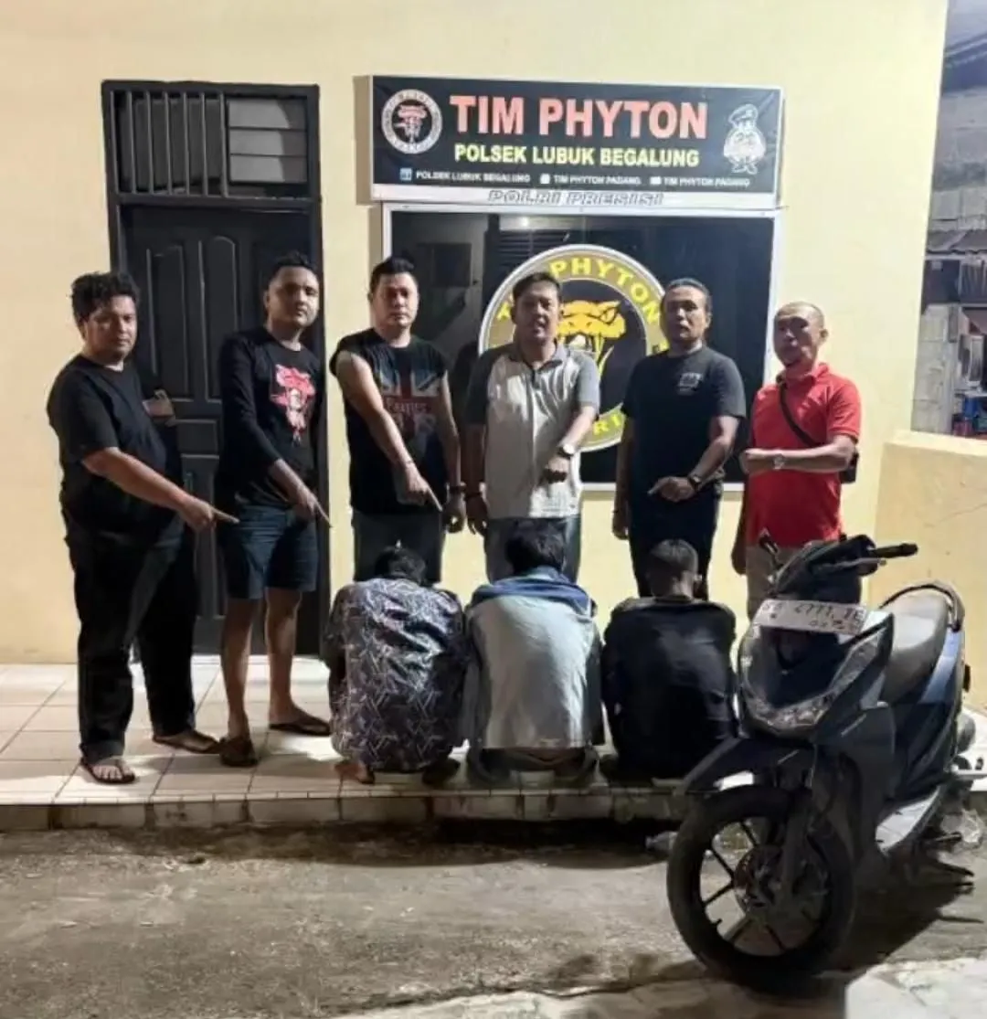 Pencurian Toko di Padang, Tiga Terduga Pelaku Diciduk Tim Phyton Lubeg