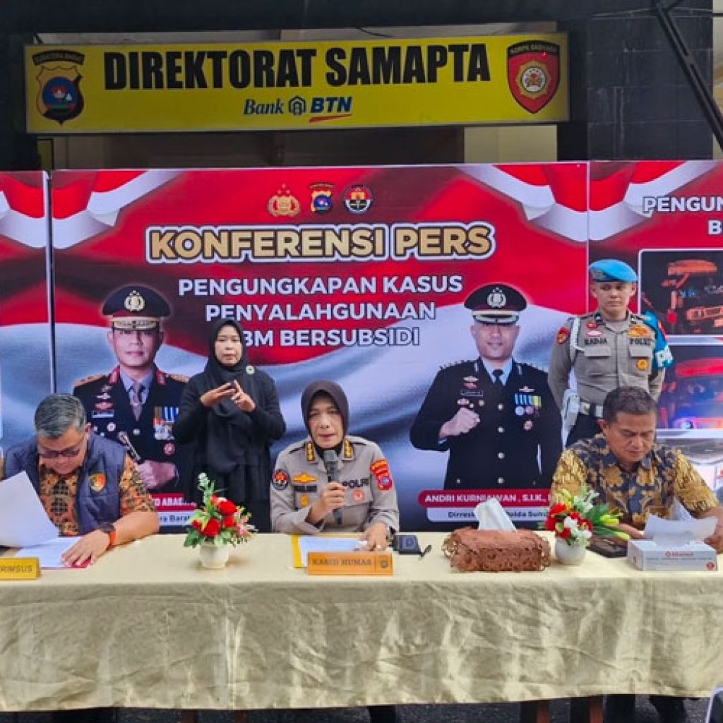 Polda Sumbar Ungkap 5 Kasus Penyalahgunaan BBM Bersubsidi, Tangkap 7 Tersangka dan Sita 13.298 Liter Bio Solar