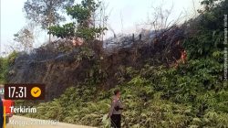 Polres Dharmasraya Gerak Cepat Tangani Karhutla, Enam Lahan Warga Terdampak di Timpeh