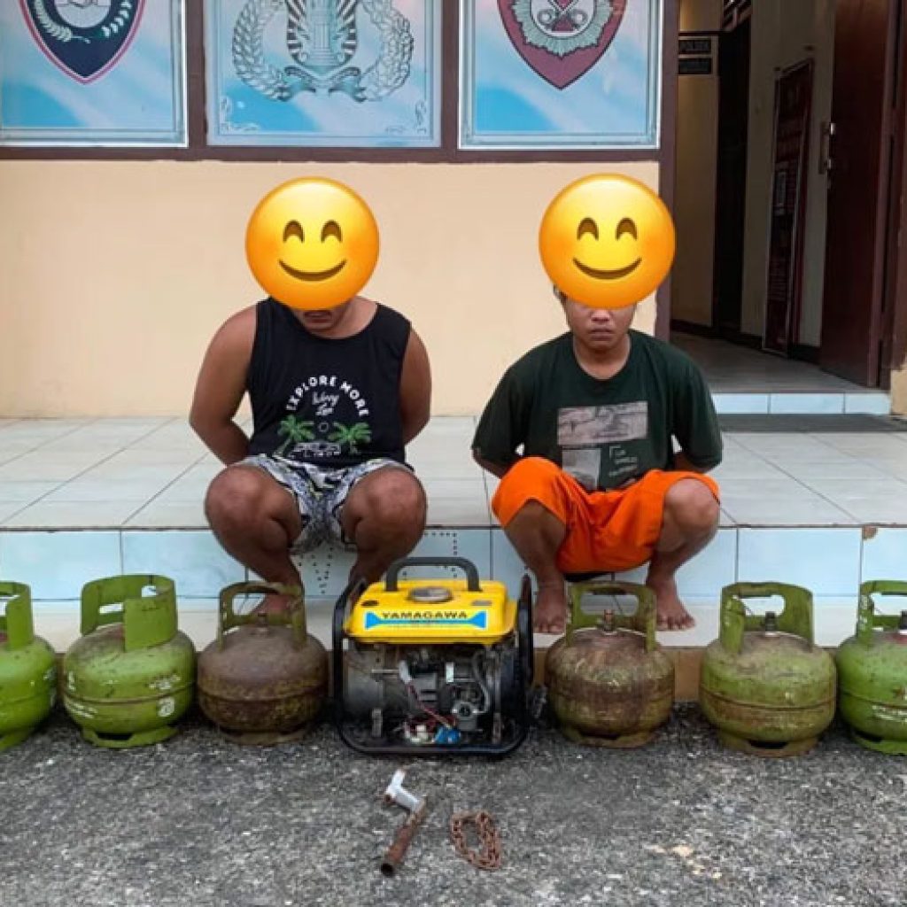 Polsek Sitiung Tangkap Dua Pencuri Spesialis Warung dan Rumah Warga di Dharmasraya