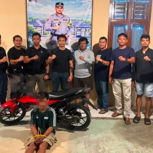 Polsek Sungai Rumbai Tangkap Pemuda Diduga Pelaku Curanmor, Motor Honda Sonic Diamankan